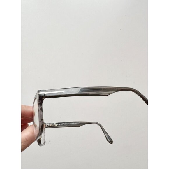 TOM FORD TF5146 Grey Acetate Plastic Full Frame Rectangle Eyeglasses Glasses - Picture 8 of 16